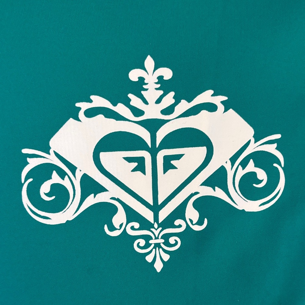 ROXY WHOLE HEARTED UVtech WOMEN’ TEAL WITH PINK TRIMMING SLEEVELESS TOP SIZE 10 - Picture 4 of 14